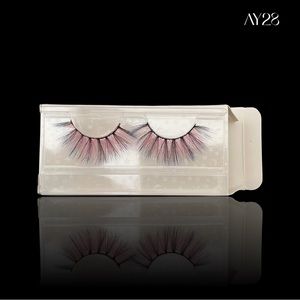 Black w/Pink & Blue Lashes